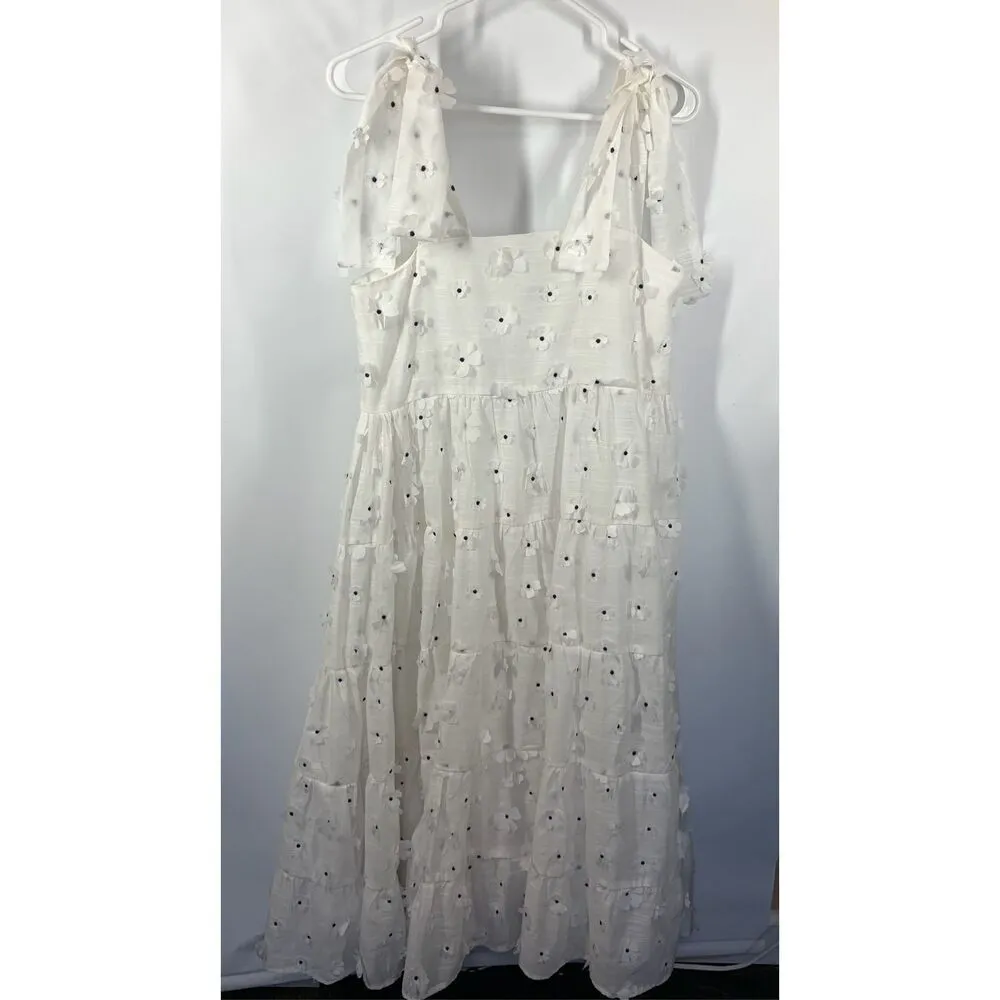 Sister Jane almond blossom midi dress size small Blue - Image 3