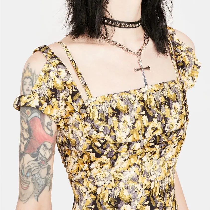 Lioness 90s brocade villa dress - Image 2