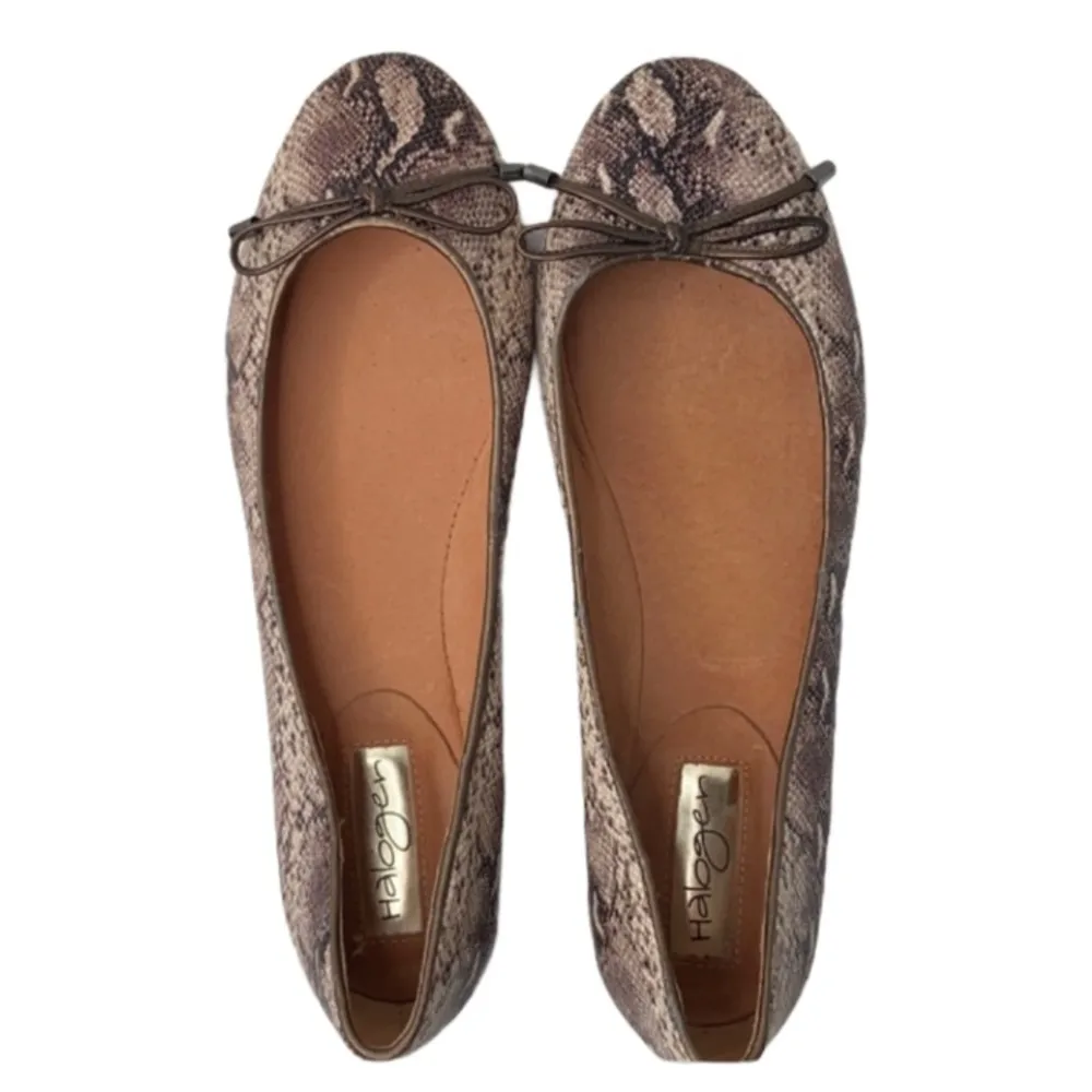 Halogen Women’s Leather Snake Skin Ballerina Slip-On Flats Size 6 - Image 19