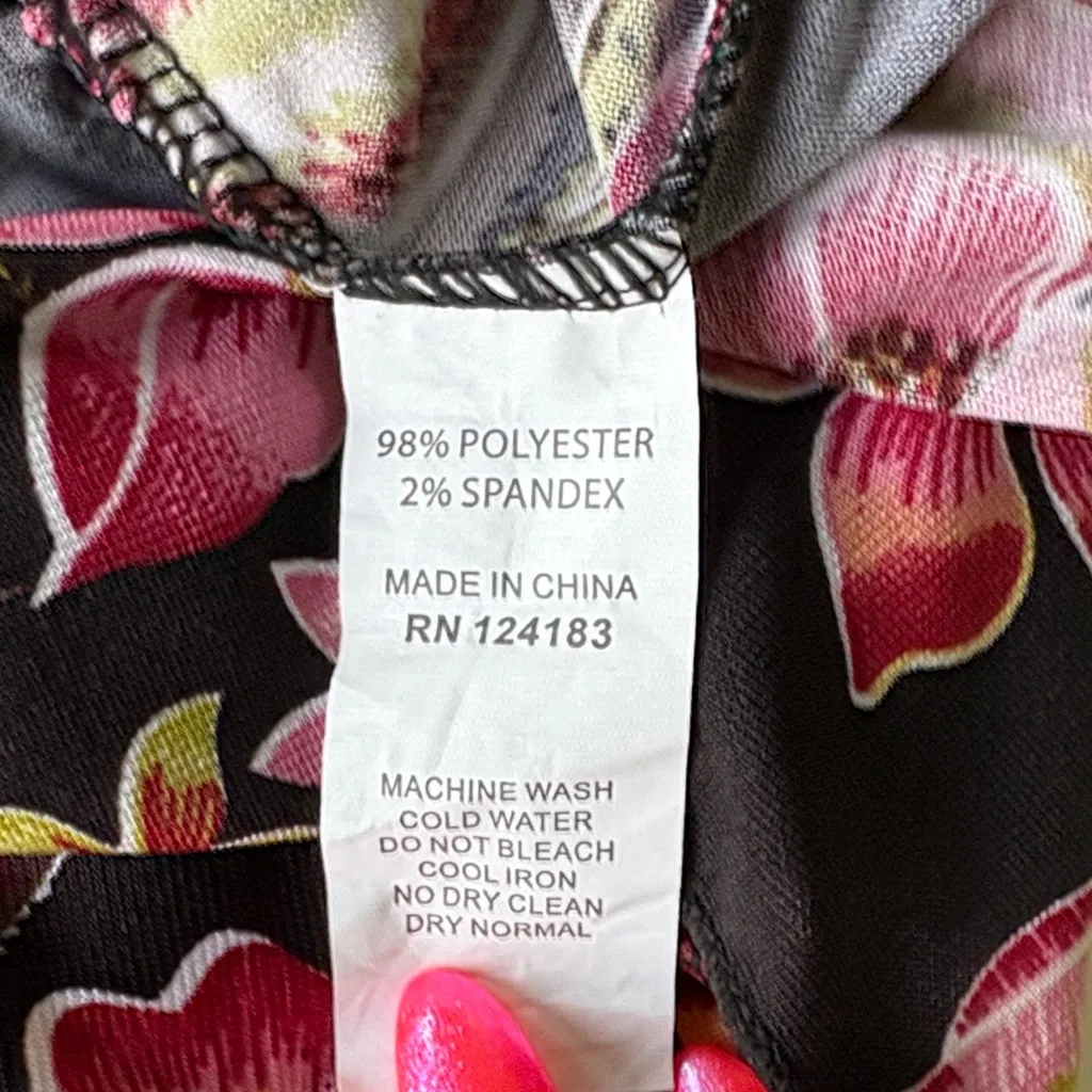 Jon & Anna cold shoulder Blouse with black Floral Pattern - Image 11