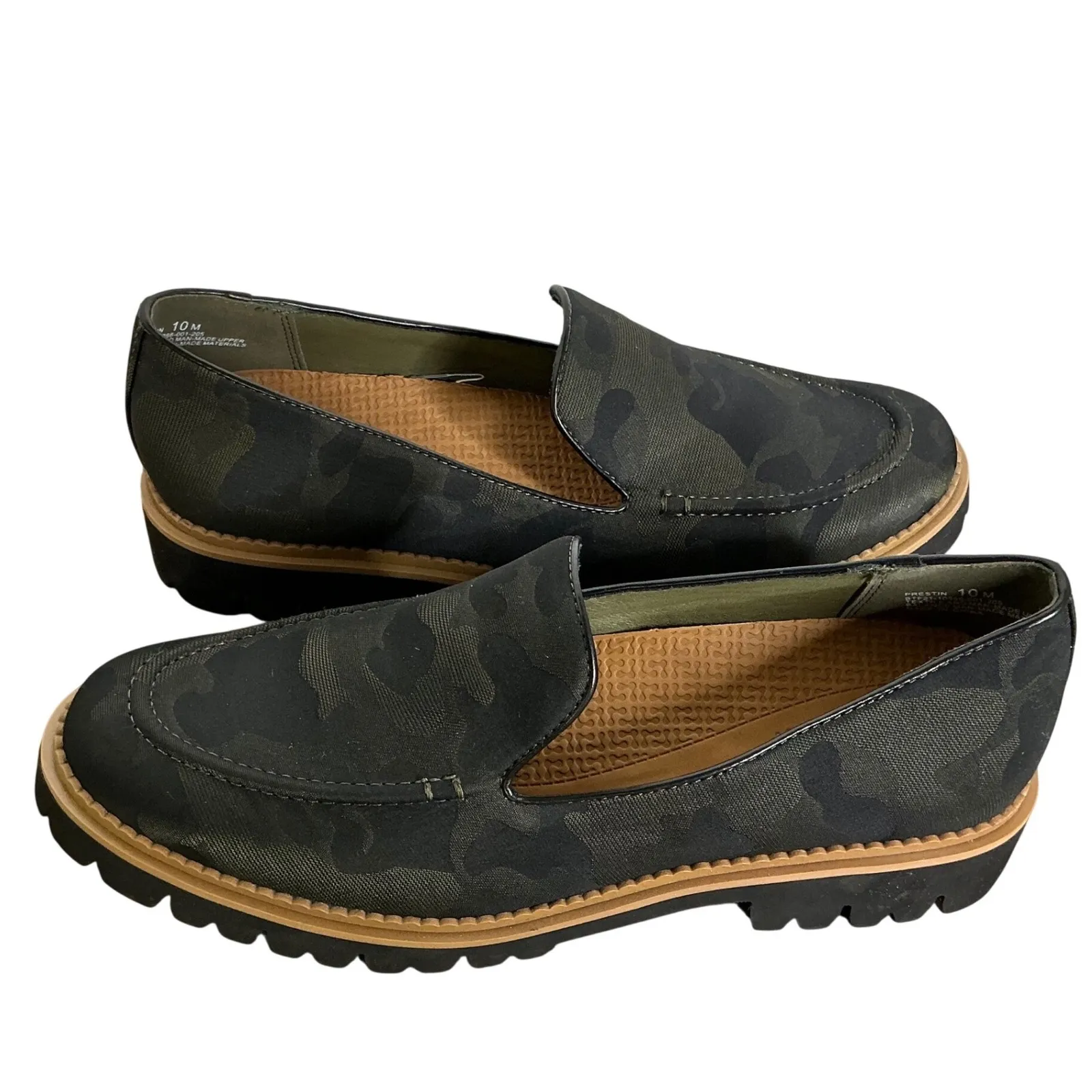 Baretraps Posture Camo Loafers Women's 10M Comfort Walking Casual Flats - Image 2