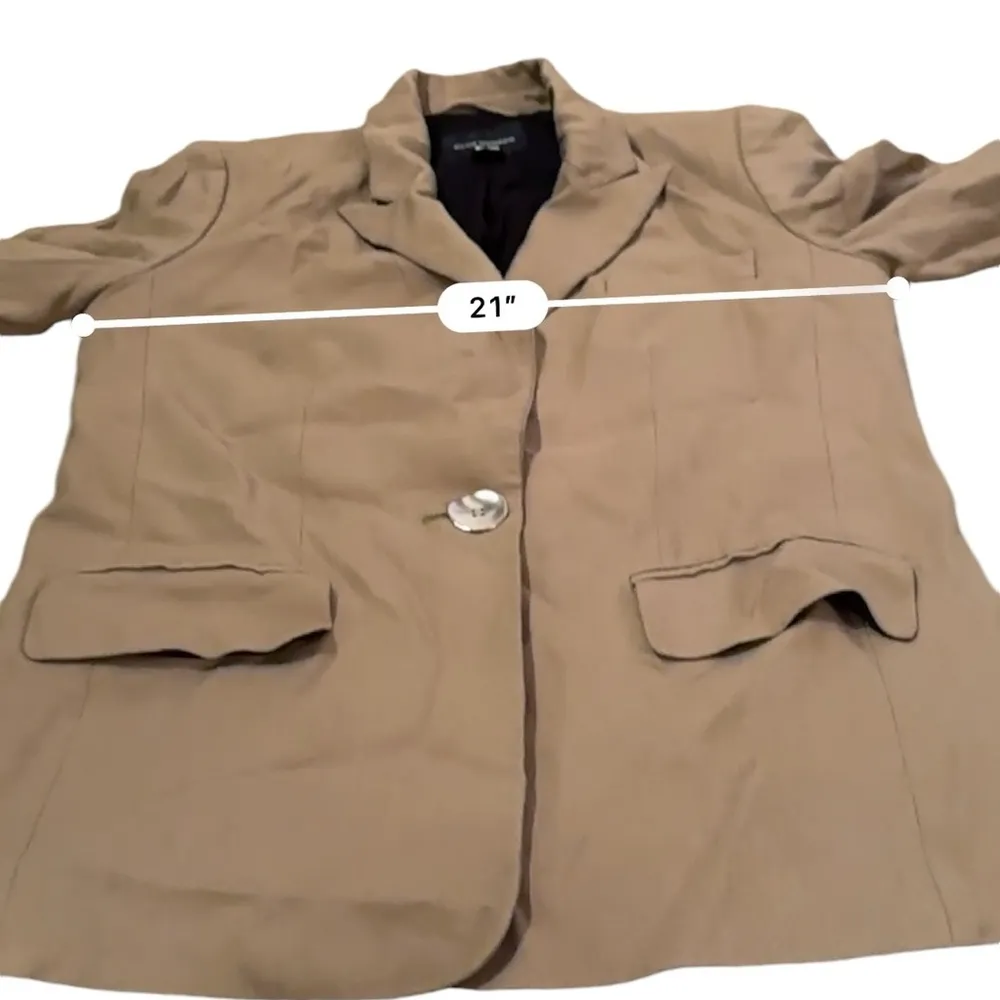 Club Monaco RTR  Tan Long Sleeve Single Button Blazer‎ Sz 10 - Image 9