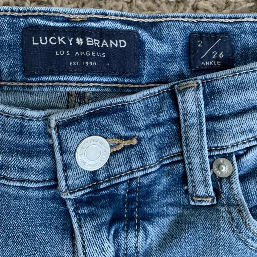 Ava 2/26 mid rise skinny ankle blue jeans - Image 2