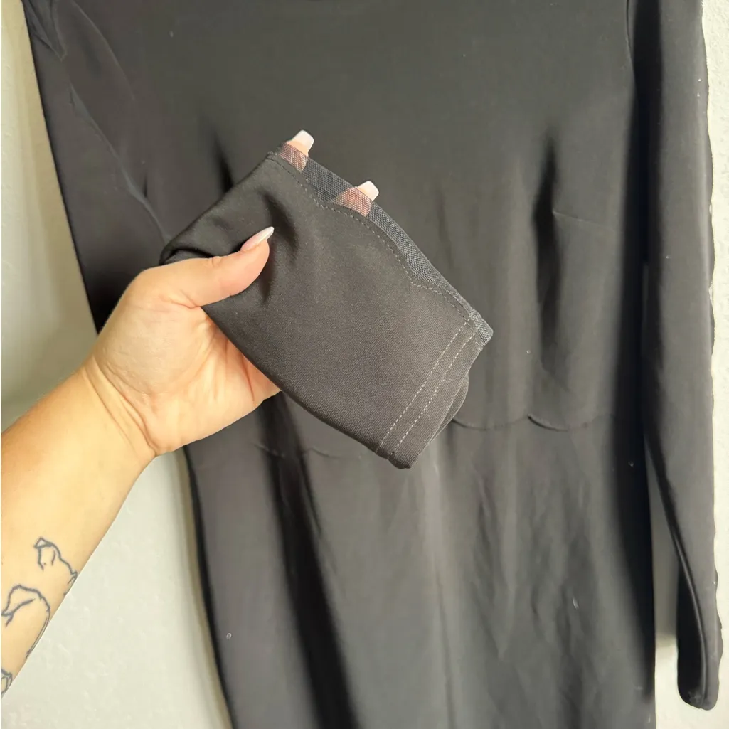 Joseph Ribkoff Black Long Sleeve Knee Length Sheath Dress Womens 10 Formal - Image 3