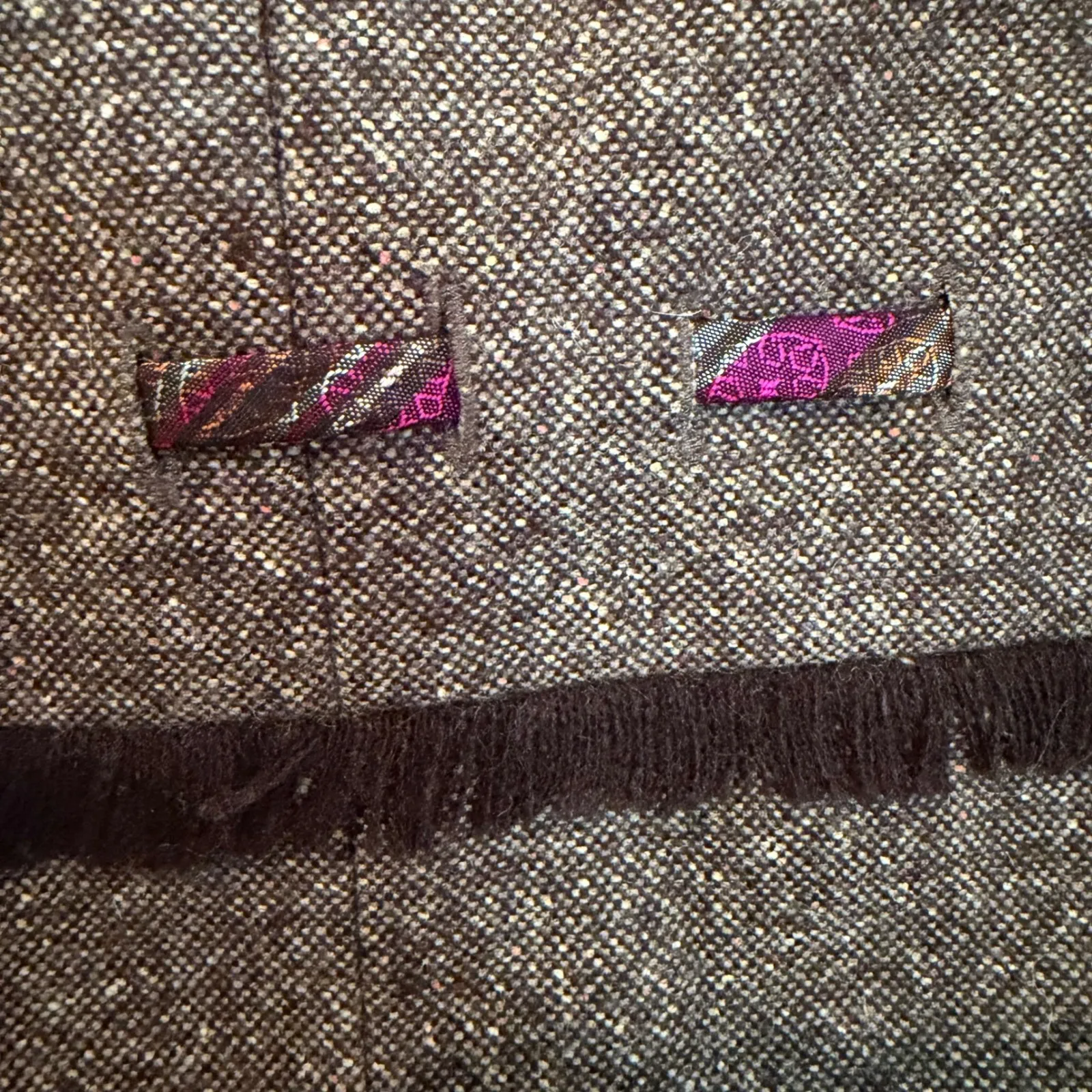 Kay Unger Vintage Coquette Girl Blazer Women's 4 Brown Tweed Career Boho‎ Dainty - Image 8