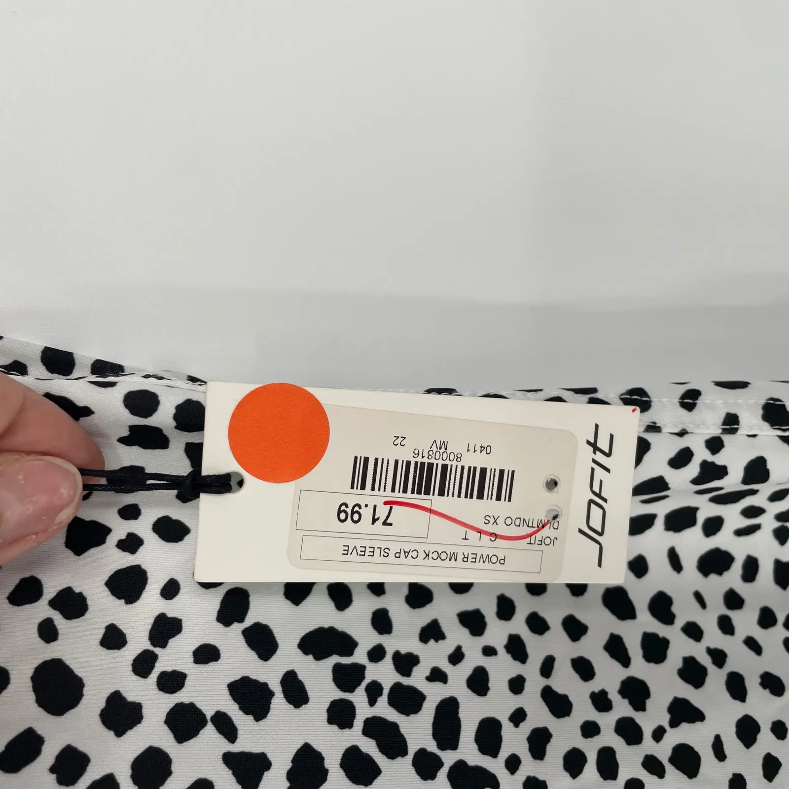 JOJIT Power Mock Cap Sleeve Golf Tennis Polo Shirt White Black Blue XS - Image 4