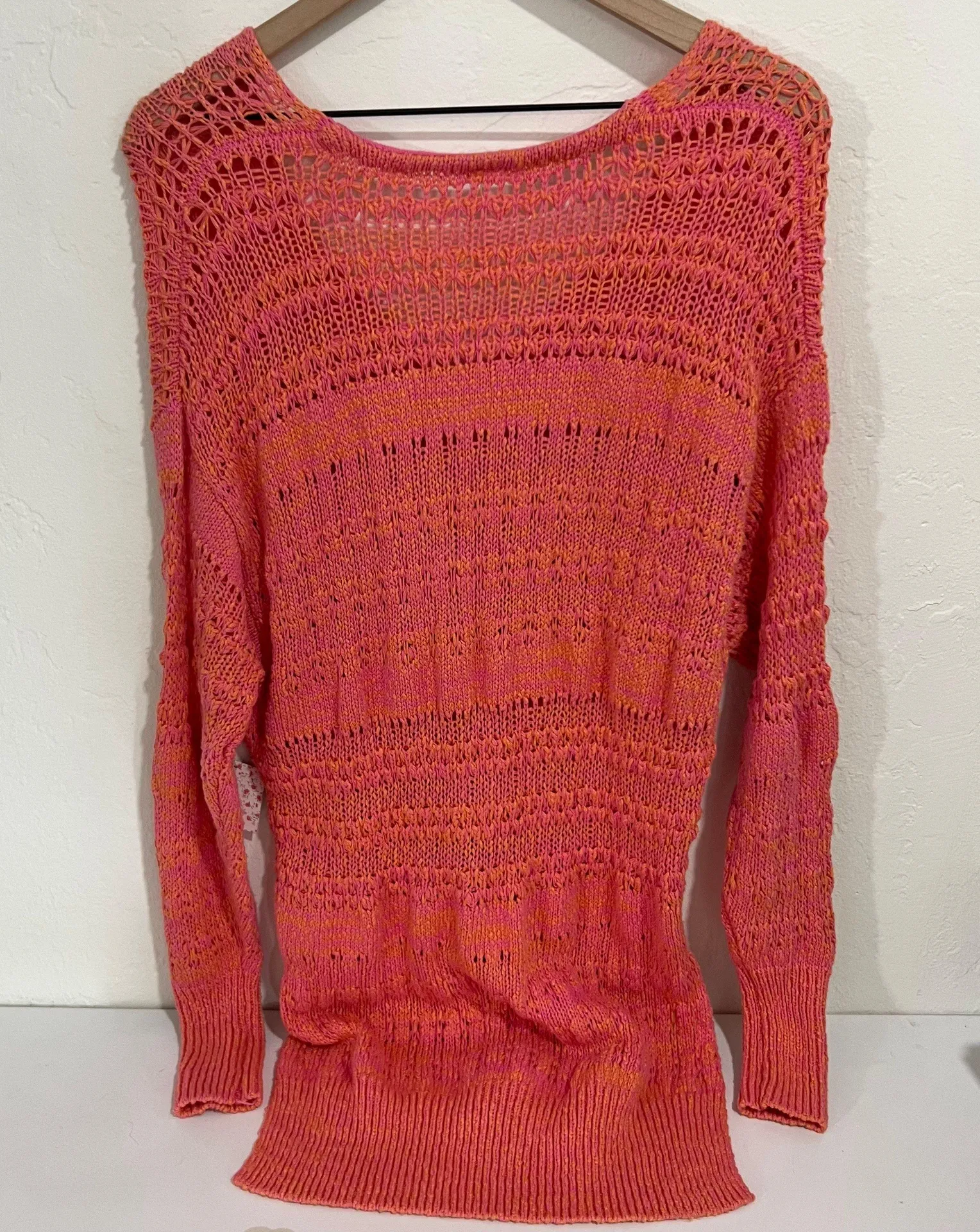 Free People Womens Hot Tropics V Neck Sweater Pullover Long Sleeve XS - Image 10