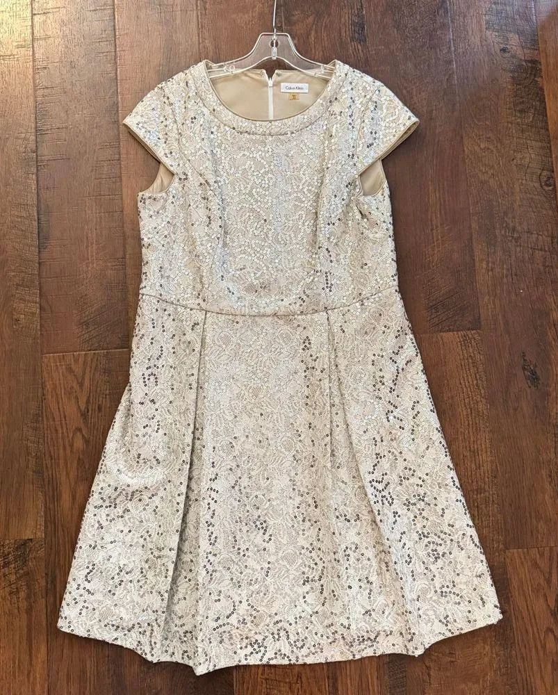 sequin dress, plus size 14W - Image 4