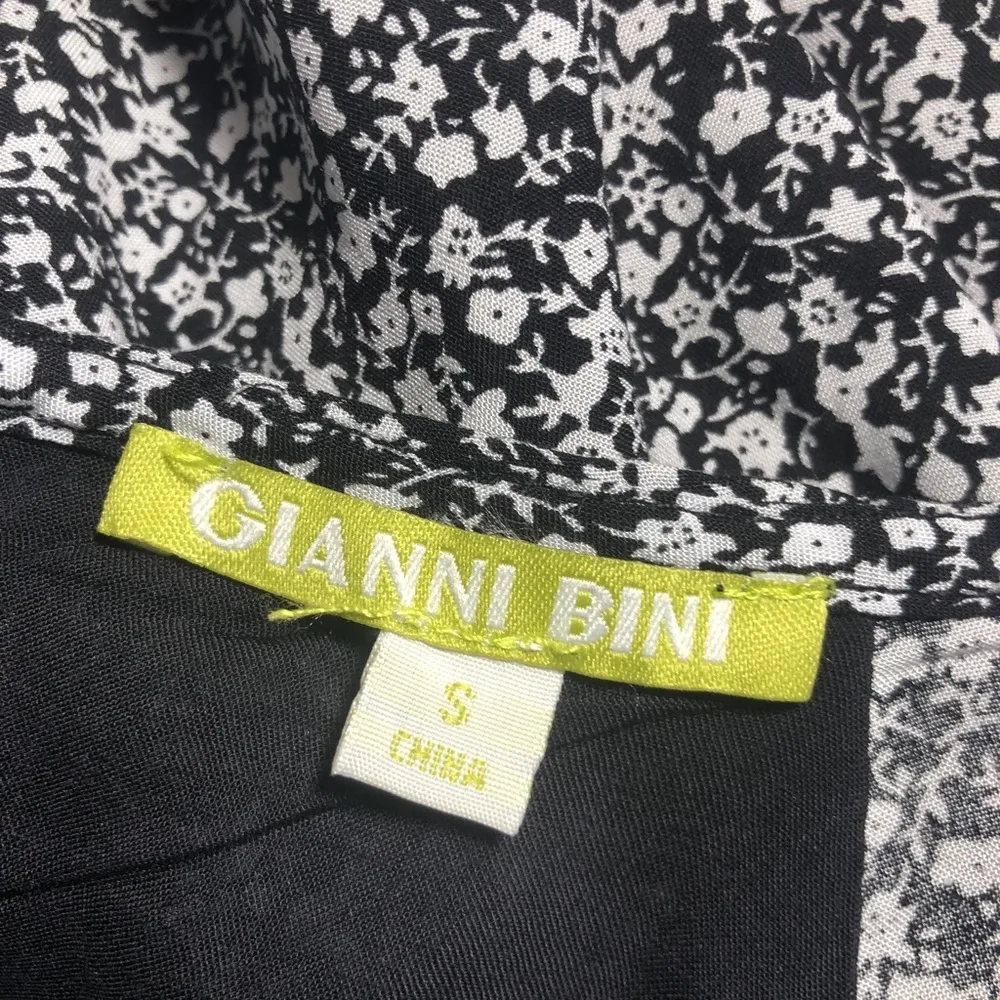 Gianni Bini Rayon Floral Long Slit Cuff Lined Keyhole Lightweight Dress Small - Image 9