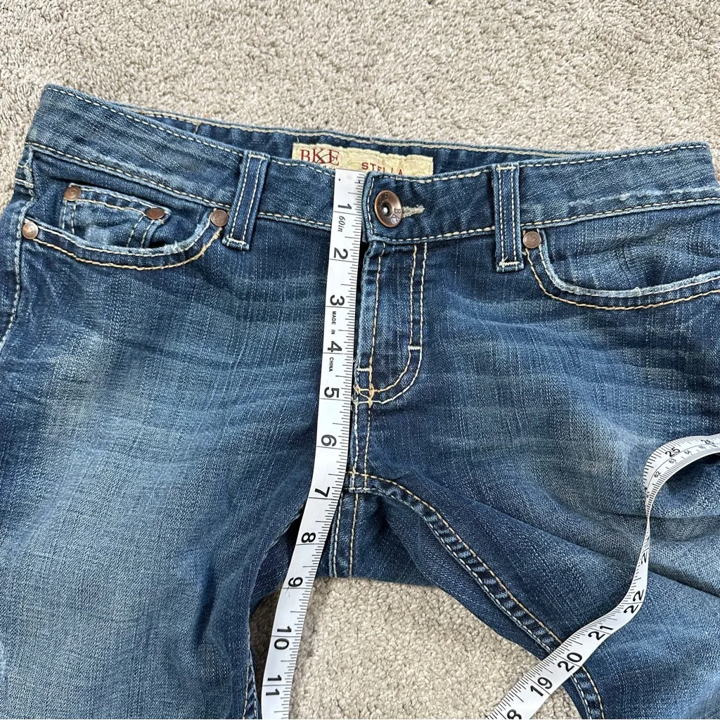 BKE Women’s Stella Stretch Jeans Boot Cut Low Rise Embellishment Pocket Size 28 - Image 10