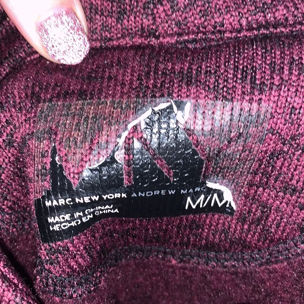 Marc New York Andrew Marc purple zip up athletic winter jacket - Image 6