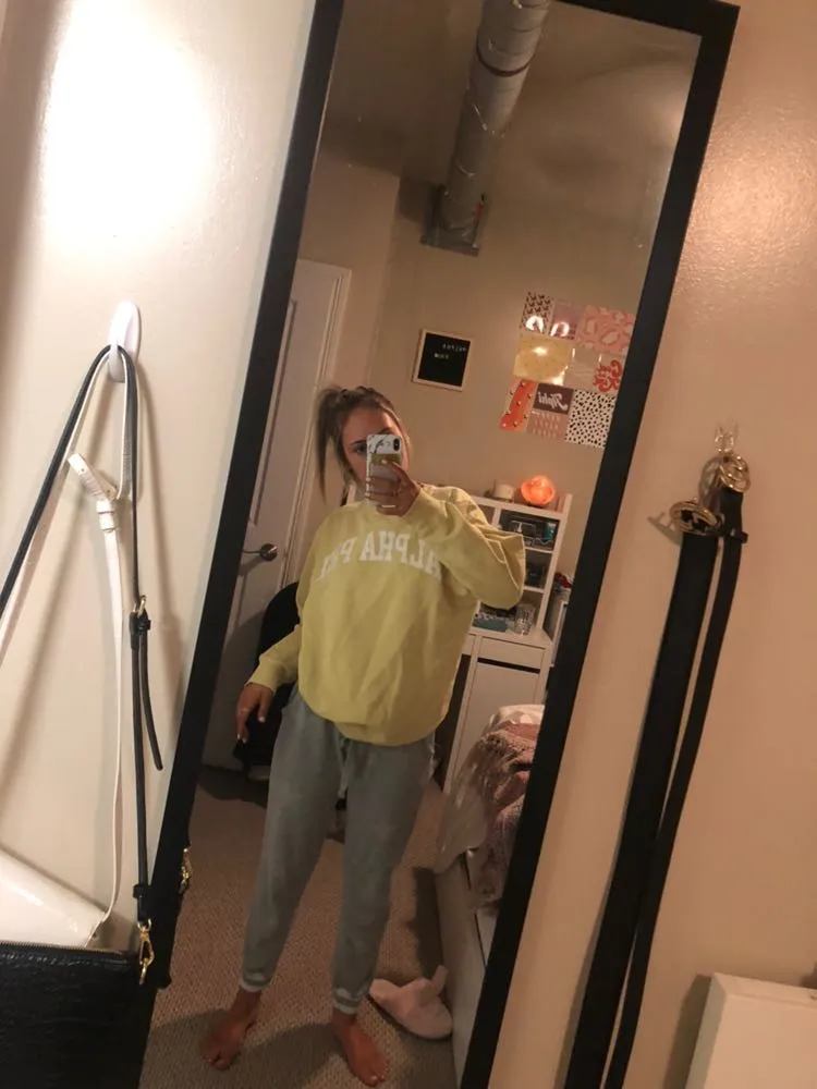 Comfort Colors Alpha Phi Crew neck  - Image 4