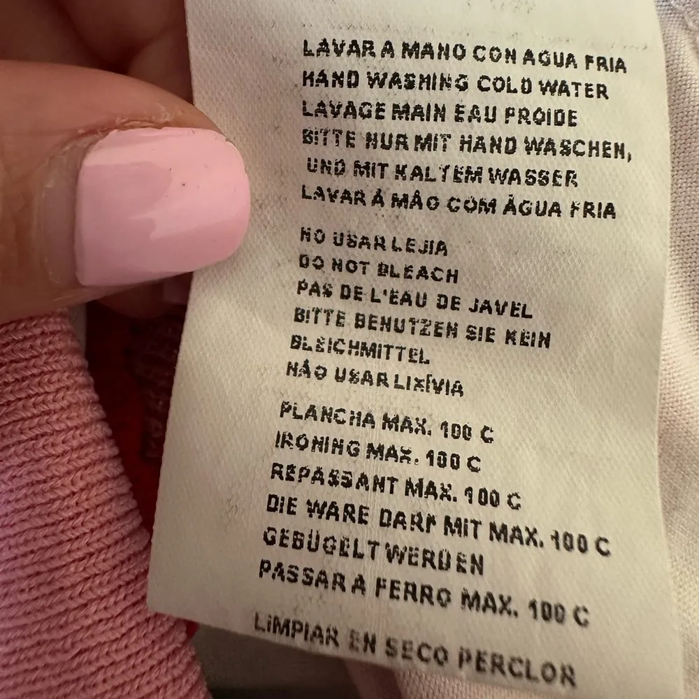 Aldo Martins Anthropologie Sz S Long Sleeve Andalia Surplice Knit Pink Green - Image 11