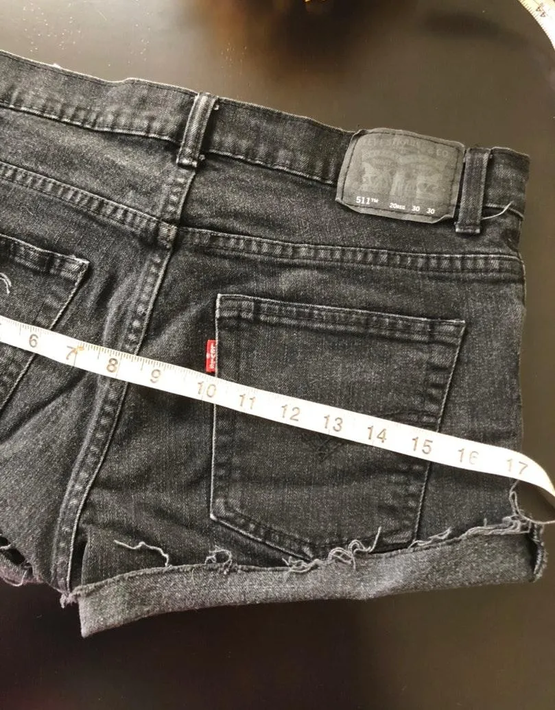 Levi’s Custom Distressed Jean Shorts - Image 6