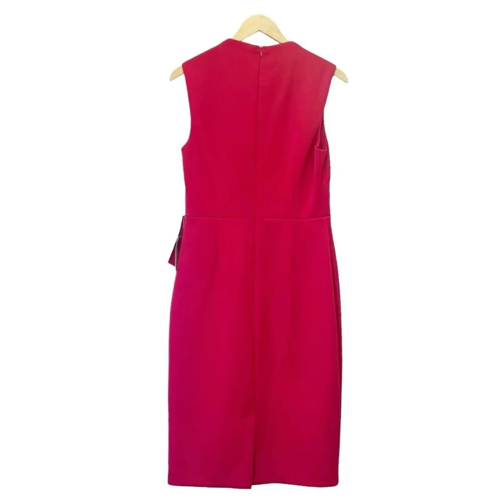 NWT Eliza J Cascading Ruffle Sleeveless Tailored Red Cocktail Dress Size 10 NEW - Image 5
