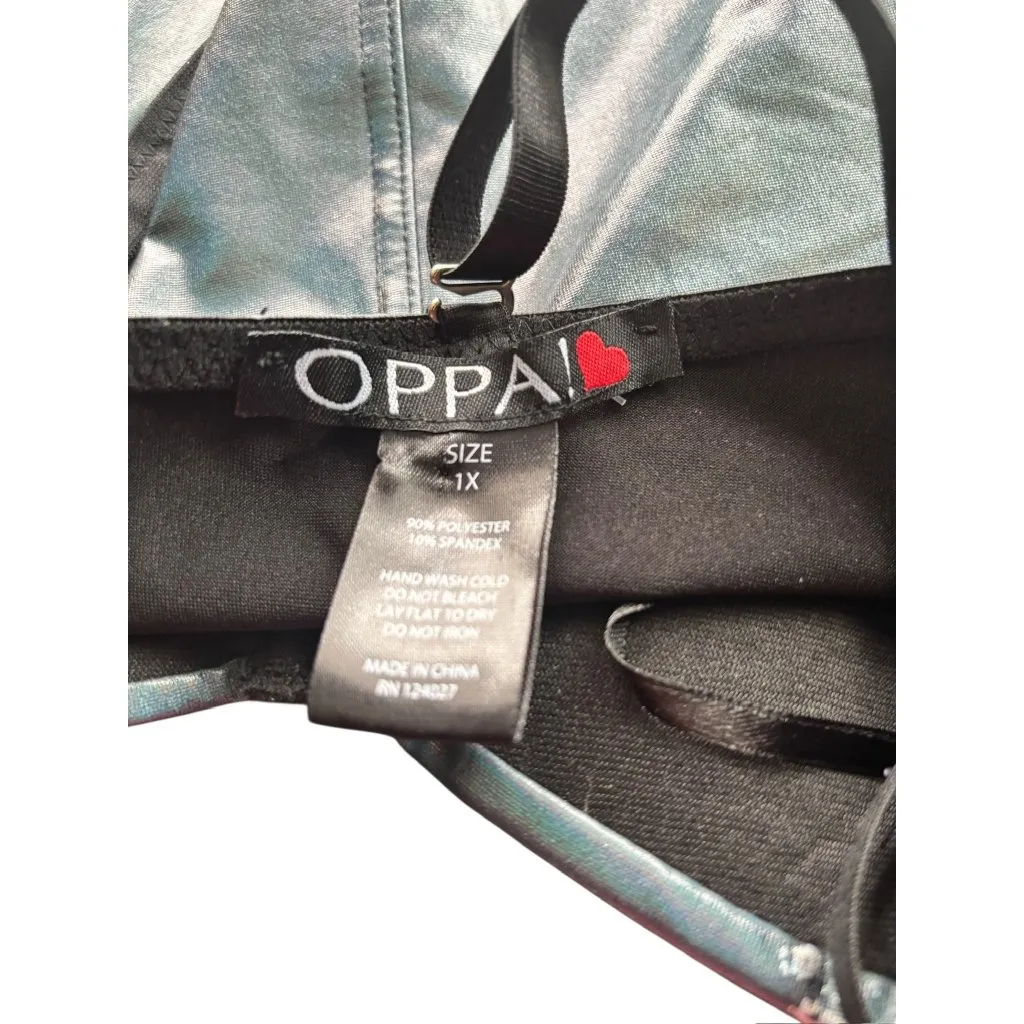 Oppa! Women's Metallic Corset Top Size 1X - Image 6