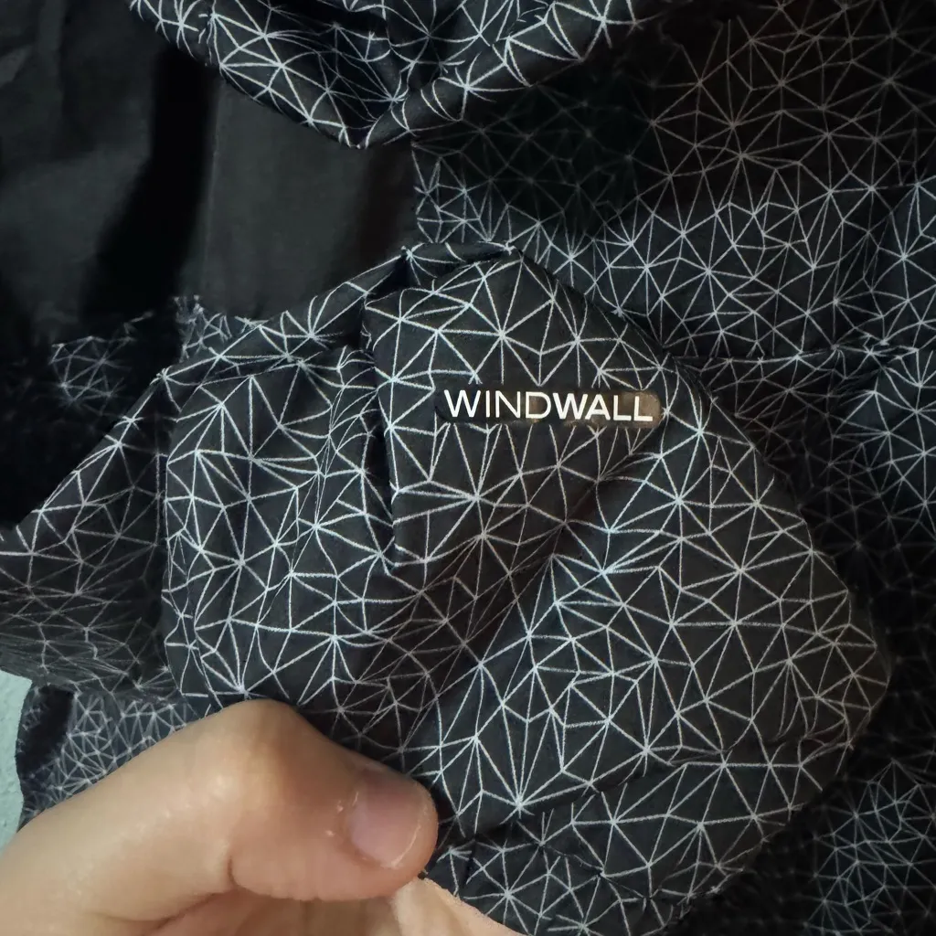⚡️The North Face Geometric Black and White Jacket Windwall Size Medium - Image 6