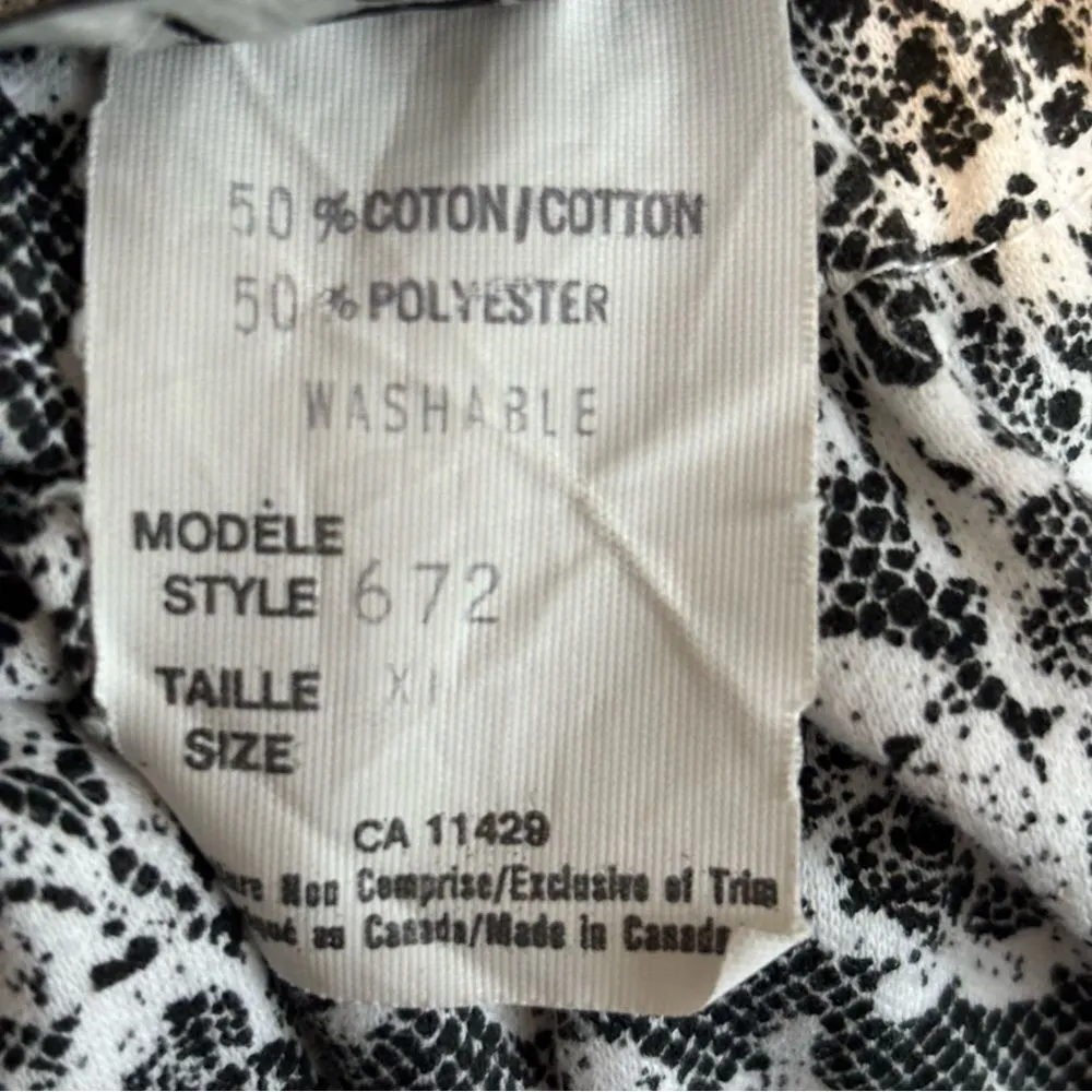 Vintage Ray Silver Black & White Paisley Flare Circle Skirt Sz 1X Plus Size - Image 4