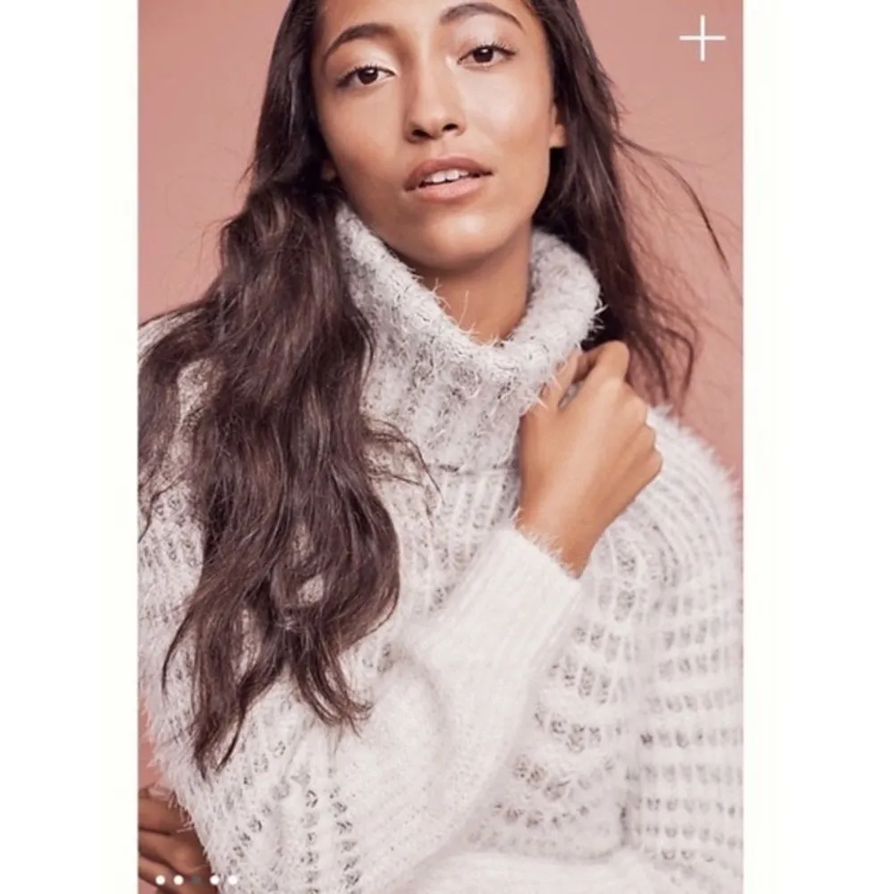 ✨HP✨Anthro Sleeping on Snow Eyelash Sweater Dress✨ - Image 4