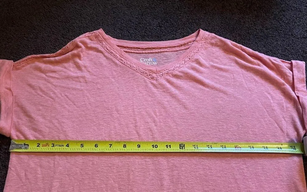 coral short sleeve business casual shirt S - Image 6