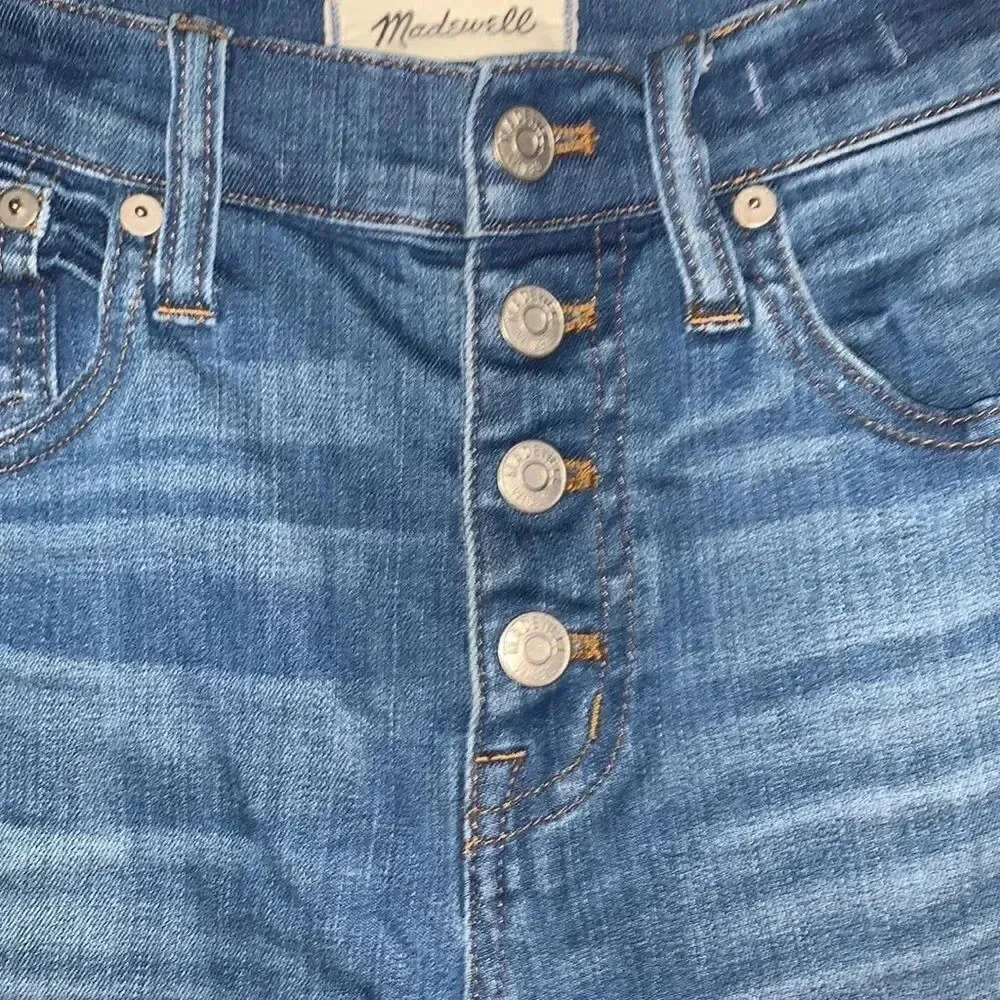 Madewell Cali Demi Boot Chewed Hem Jeans - Image 7