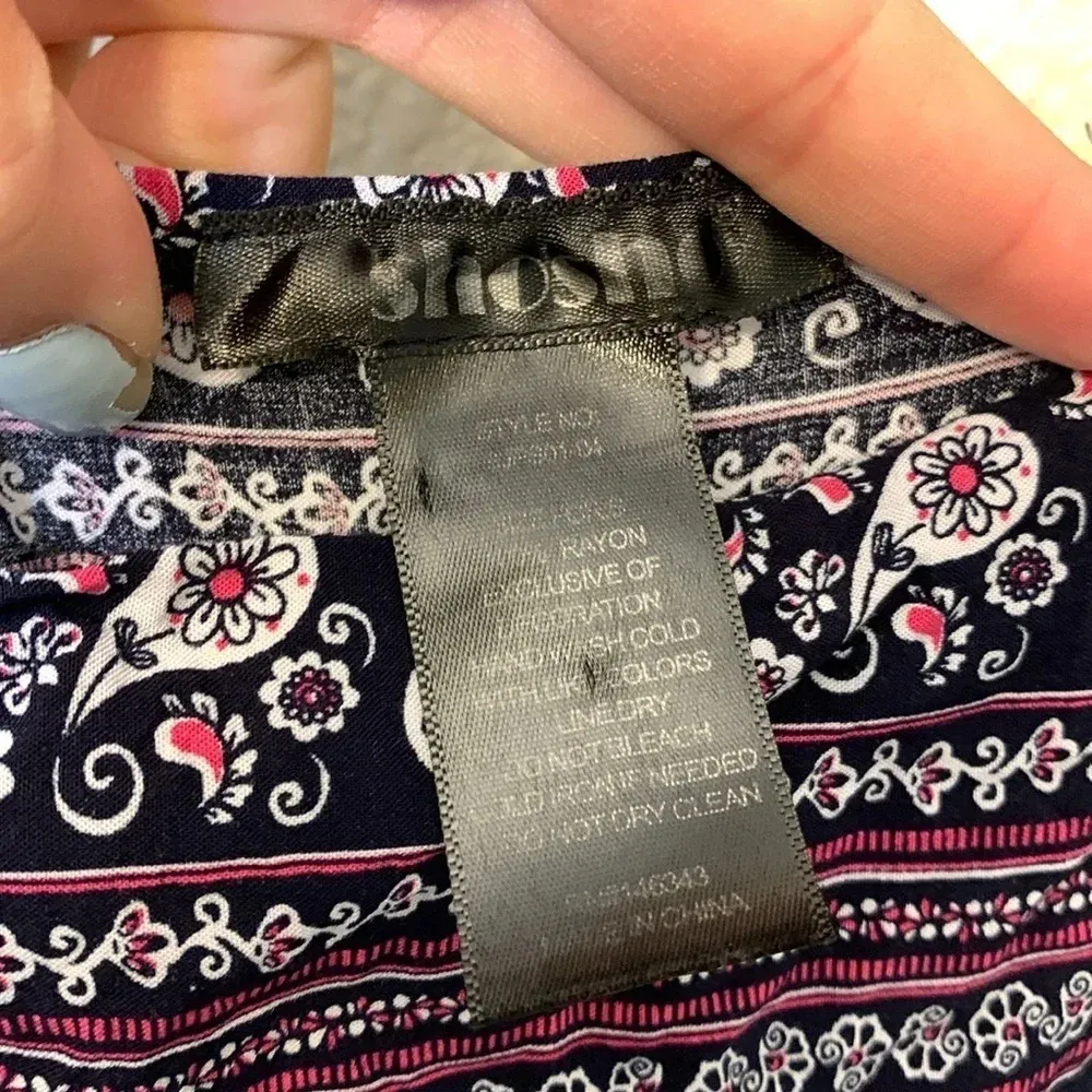 Shosho paisley jumpsuit sz s casual fall preppy boho festival concert country - Image 6