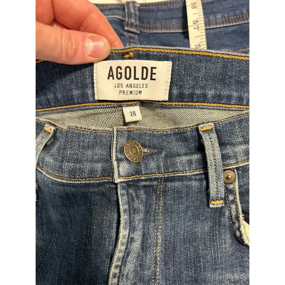 Agolde Sophie High Rise Skinny in Kansas City Jeans Women's Size 28 - Image 2