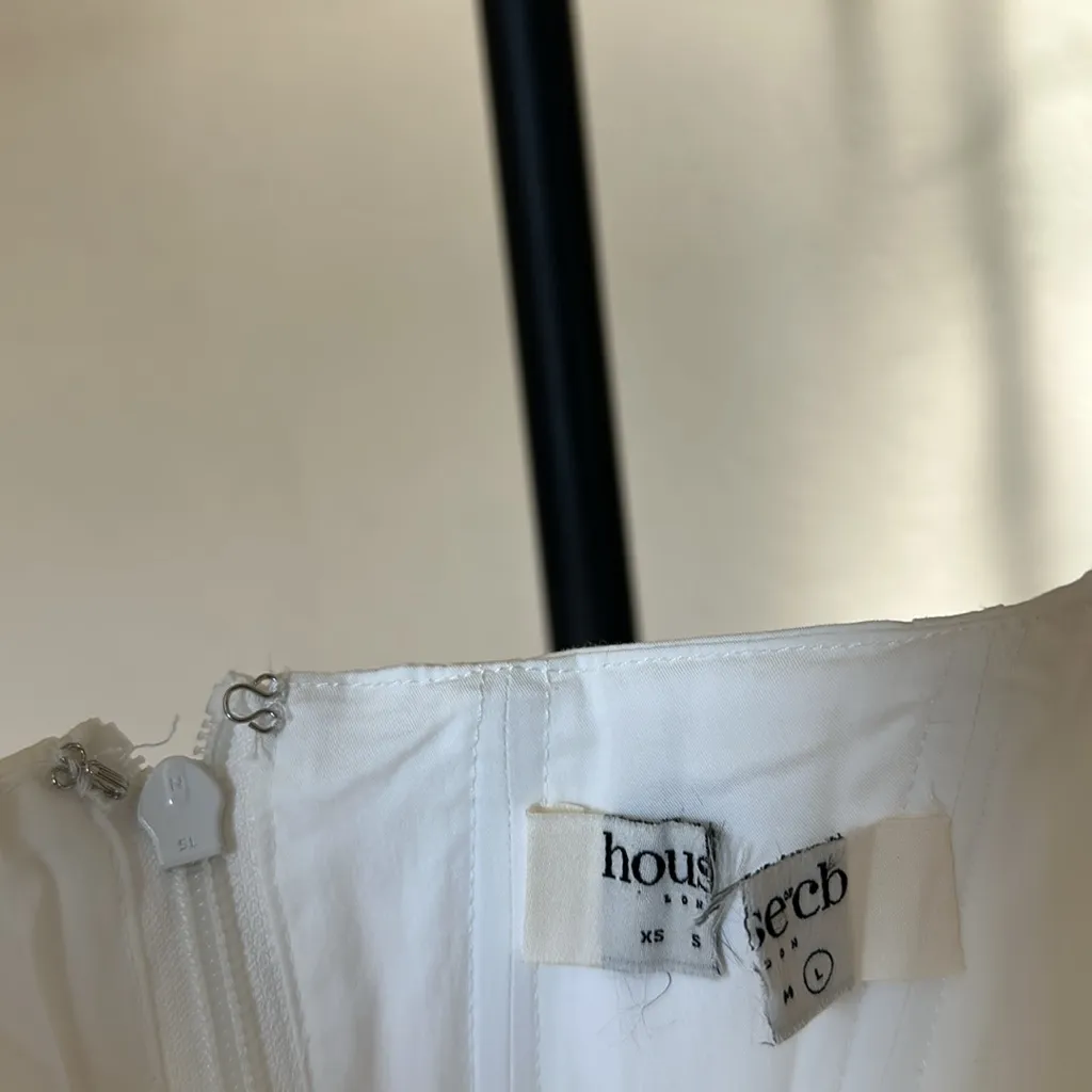 House of‎ CB Poppy Corset top white NWOT size L - Image 6