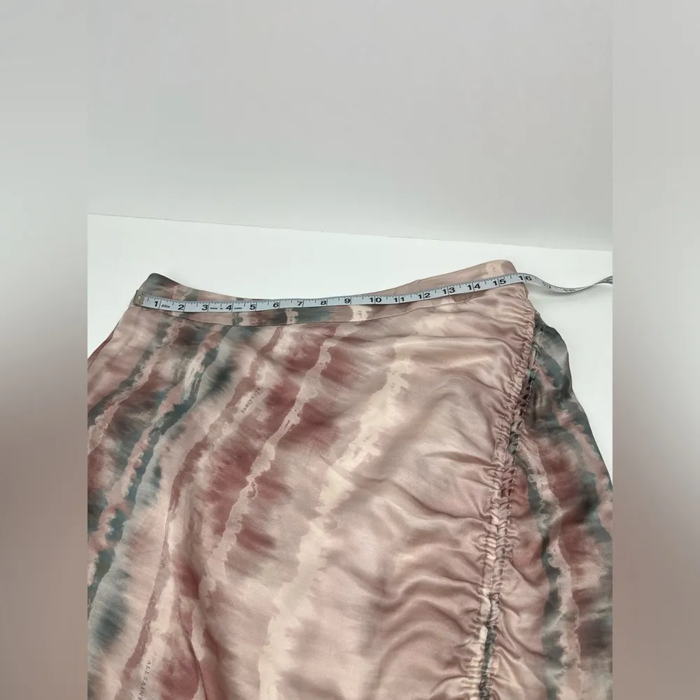 AllSaints Carla Marea Skirt Womens 10 Soft Green Pink Silk Blend All Saints NWOT - Image 7
