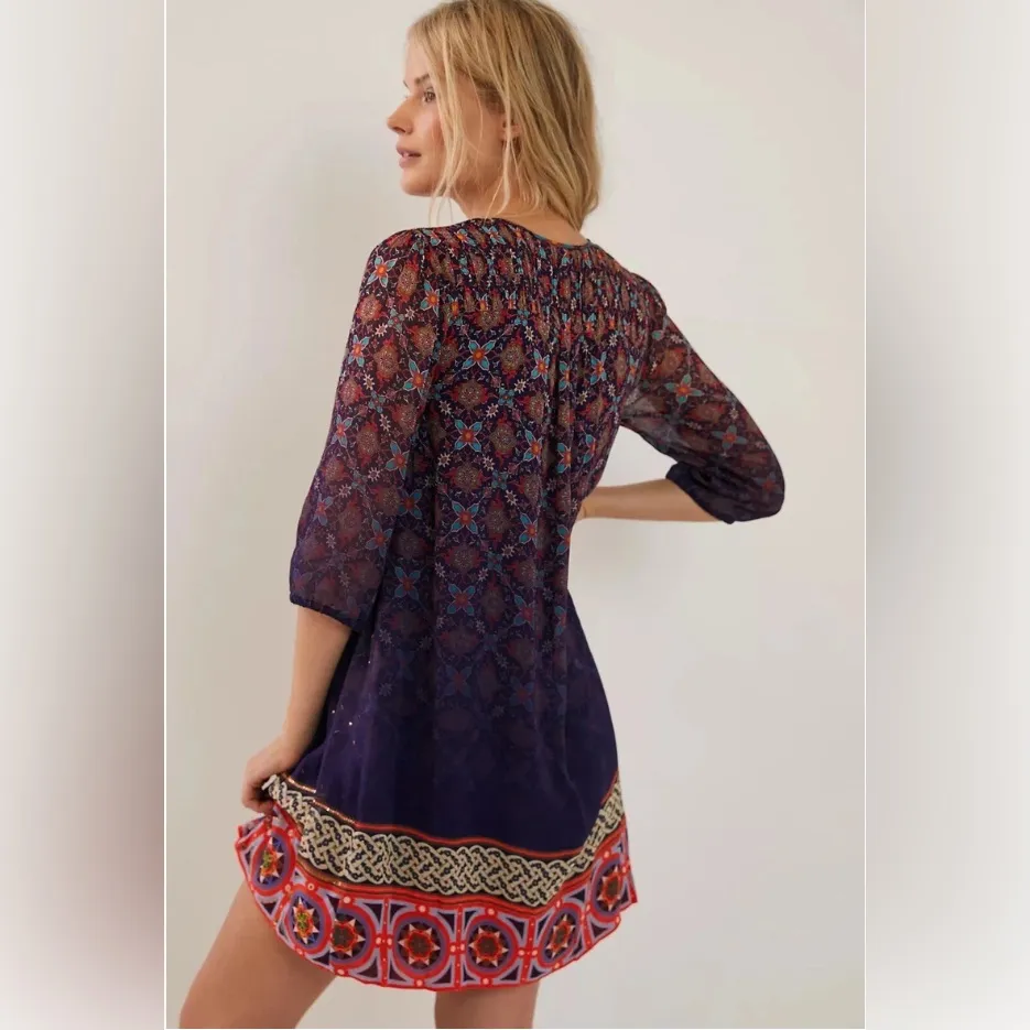 Anthropologie Corinna Tunic Dress designed by Tanvi Kedia - Image 2