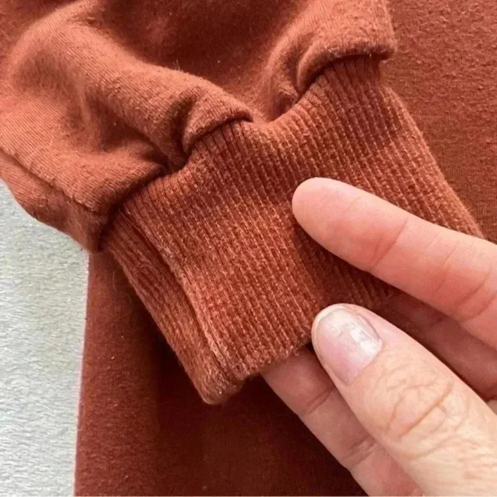 Butterfly rhinestones women’s full zip bling hoodie jacket Size Med Orange - Image 12