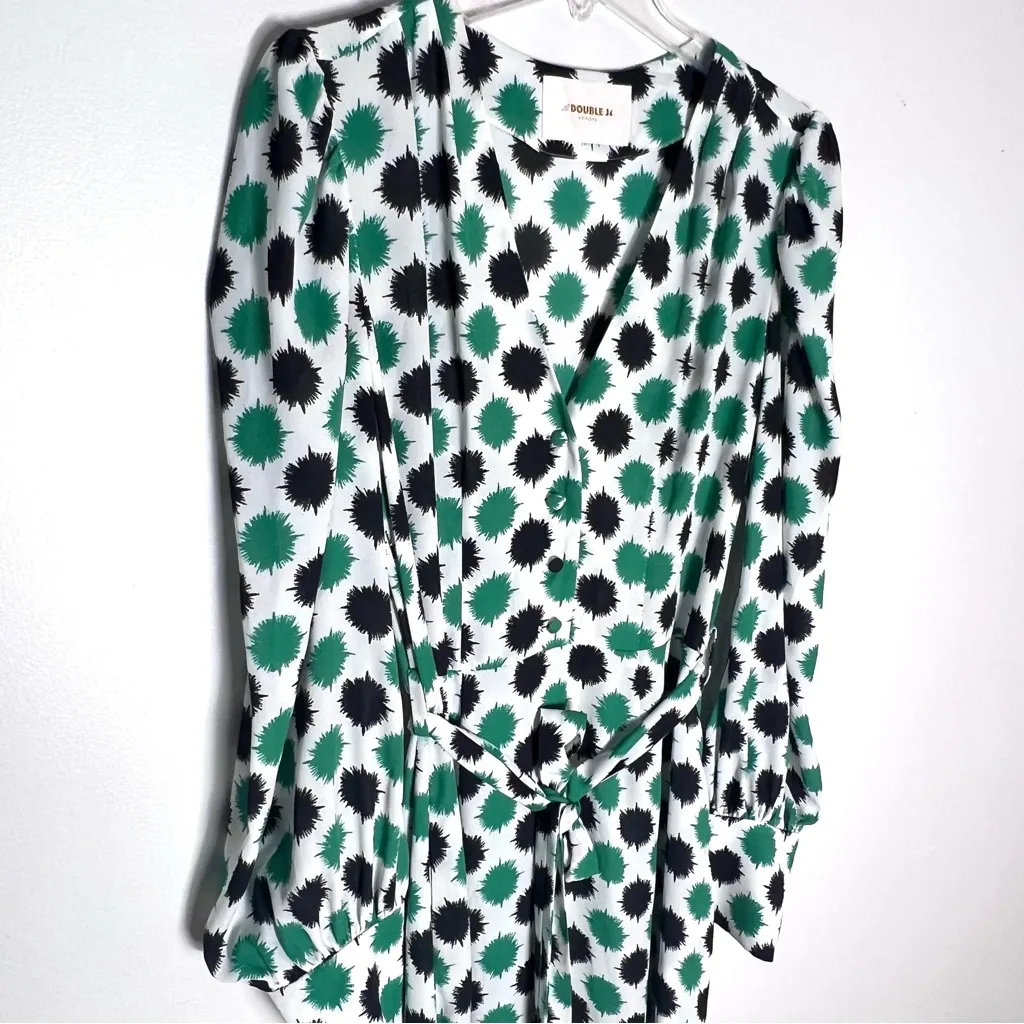 LA Doublej Super Smokin Hot Dress Black & Green Sz XL - Image 4