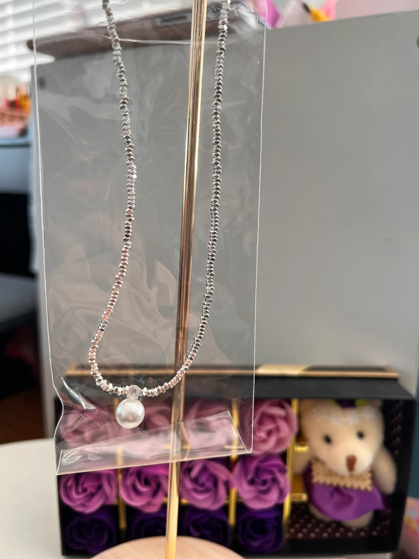 925 silver Pearl Necklace - Image 3