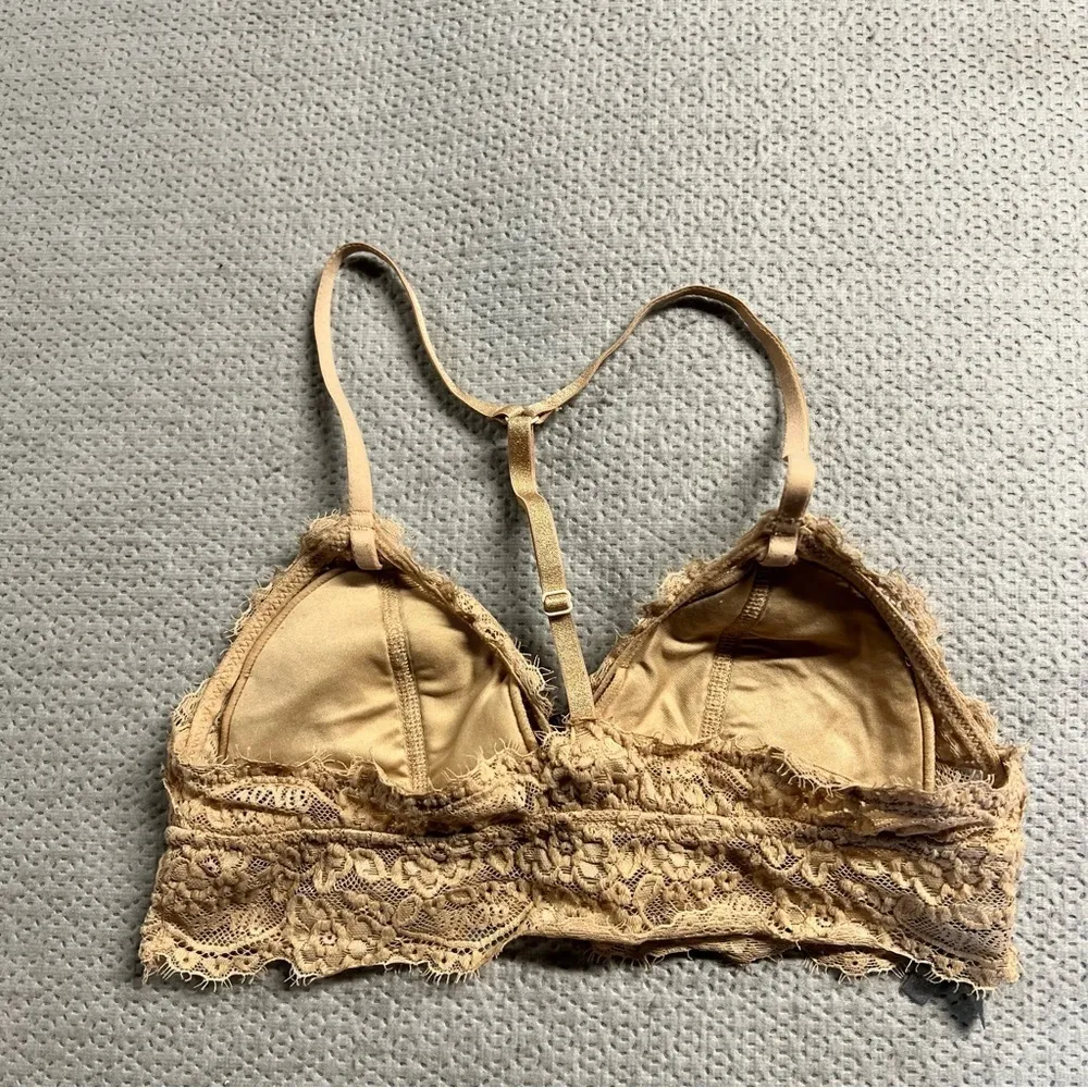 Aerie ⭐️  Beige Lace Bralette Size XSmall EUC - Image 3