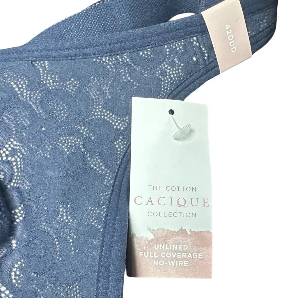 Cacique Unlined Full Coverage No Wire Bra Size 42DDD NWT - Image 4