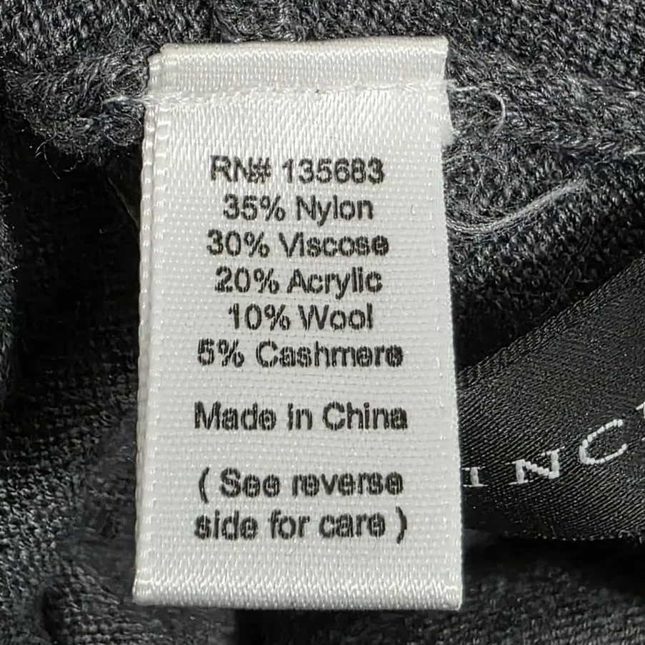 Naked Princess Wool Cashmere Blend Knit Shawl Collar Cardigan Duster Grey Small Gray - Image 4