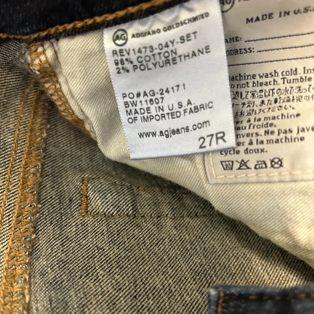 AG Adriano Goldschmied “The Aubrey” Skinny Straight Jeans - Image 5