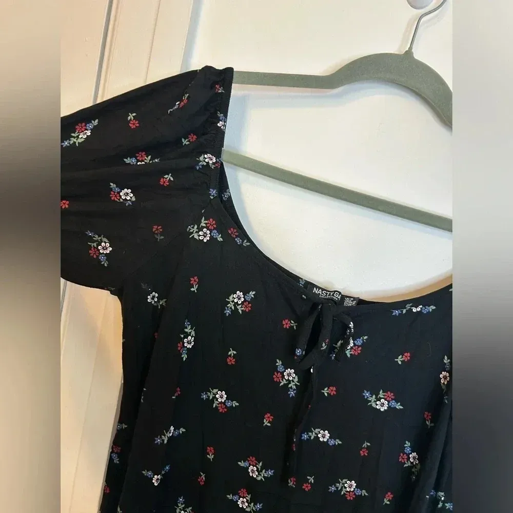 Nasty Gal Jersey Knit Floral Maxi Dress - Image 5