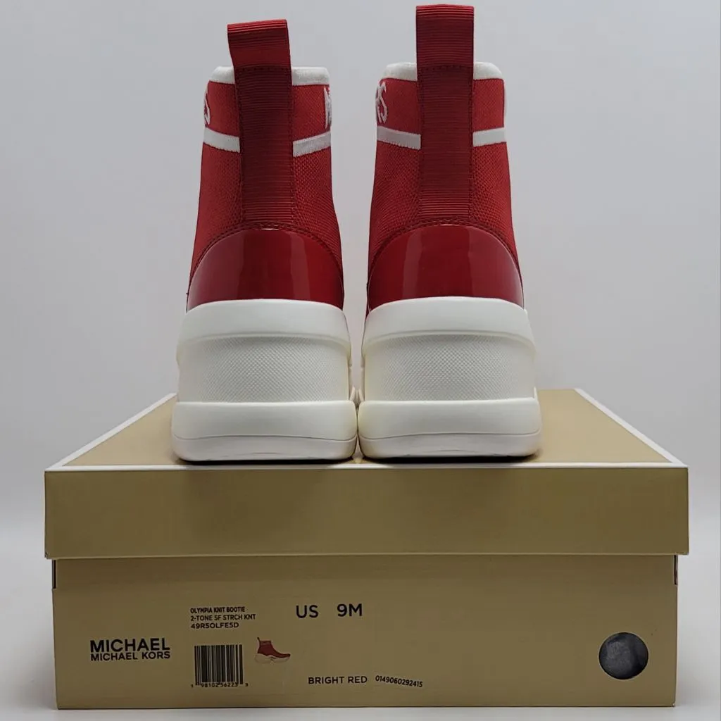 Michael Kors Olympia Stretch knit Ankle Socks Bootie Sneakers Chunky Sole Sz 9M - Image 2