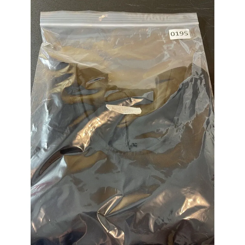 Haute Society Black Sheer Pullover High Low Crochet Tassled Sleeves Top XL - Image 10