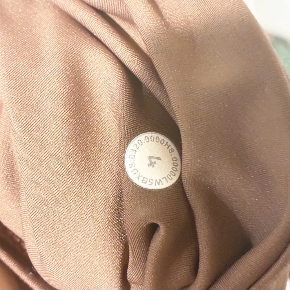 Lululemon Size 4 Brown Wunder Train High Rise Crop Leggings Yoga Athleisure - Image 4