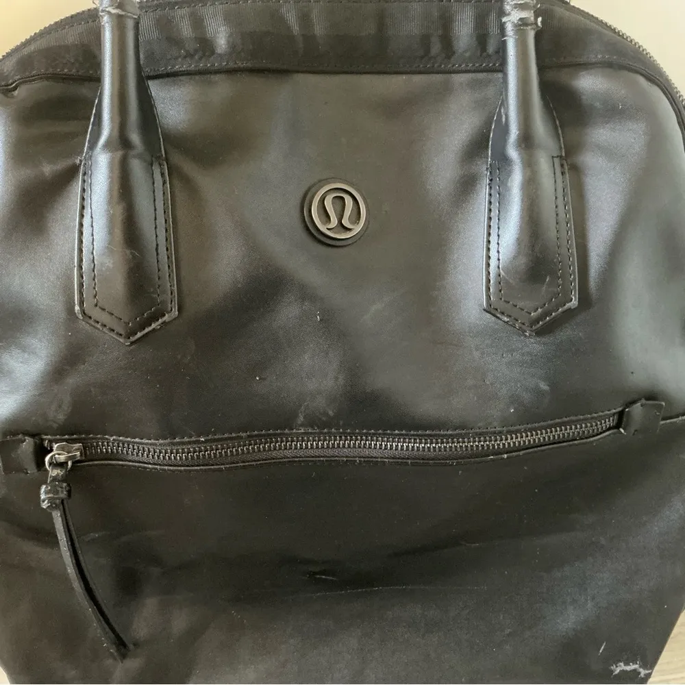 Lululemon sweat once a day bag athletic gym yoga travel bag black - Image 3