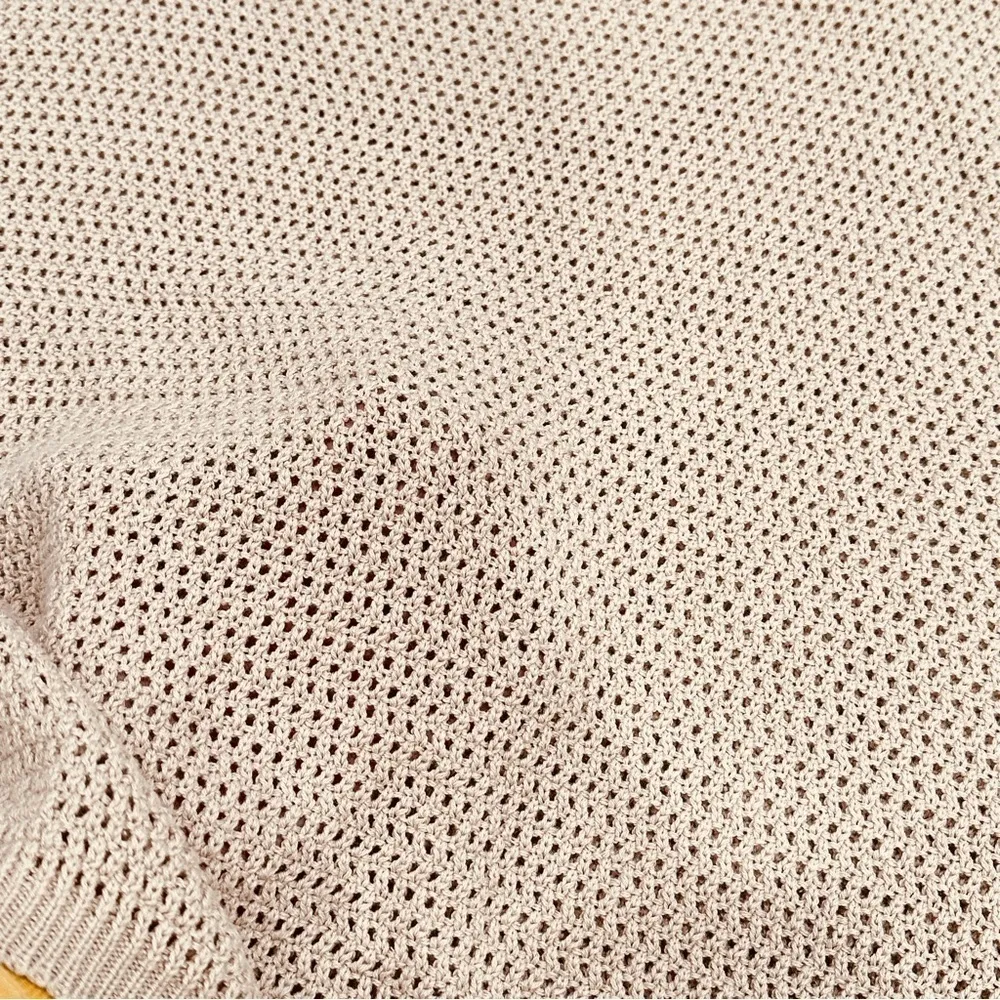 RDI Estillo Light Pink Crochet Boatneck Pullover Sweater - Image 2