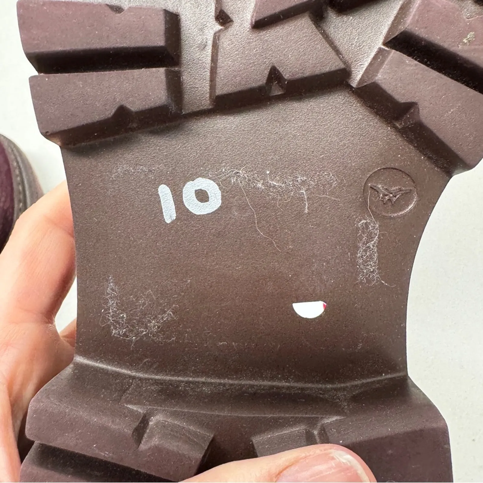 AGL Purple Sparkle Chunky Loafers Womens 10 Preppy Lug Horse - Image 10