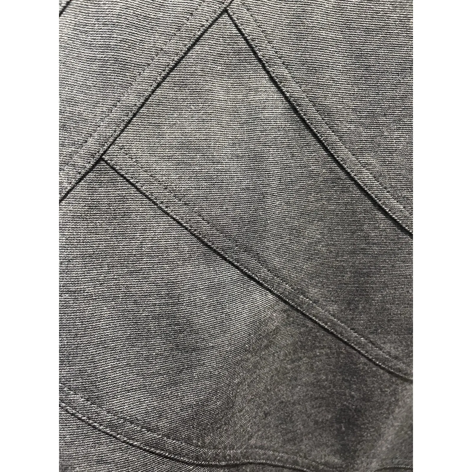 Z Spoke Zac Posen Mini Dress Bodycon Gray Jersey Stretch Fringe Witchy Goth SZ4 - Image 3