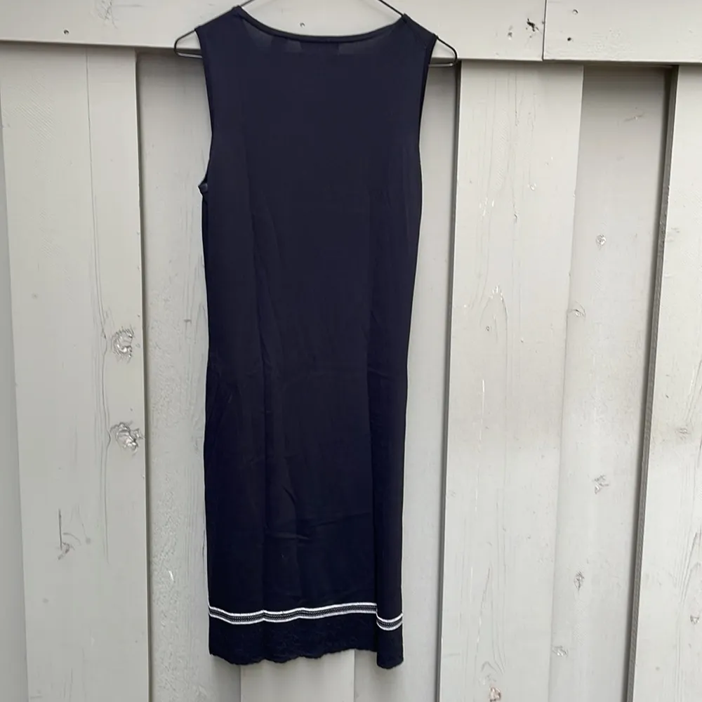 Kate Hill Black Sheath Dress with Lace & Ribbon Accents Petite Large - Image 10