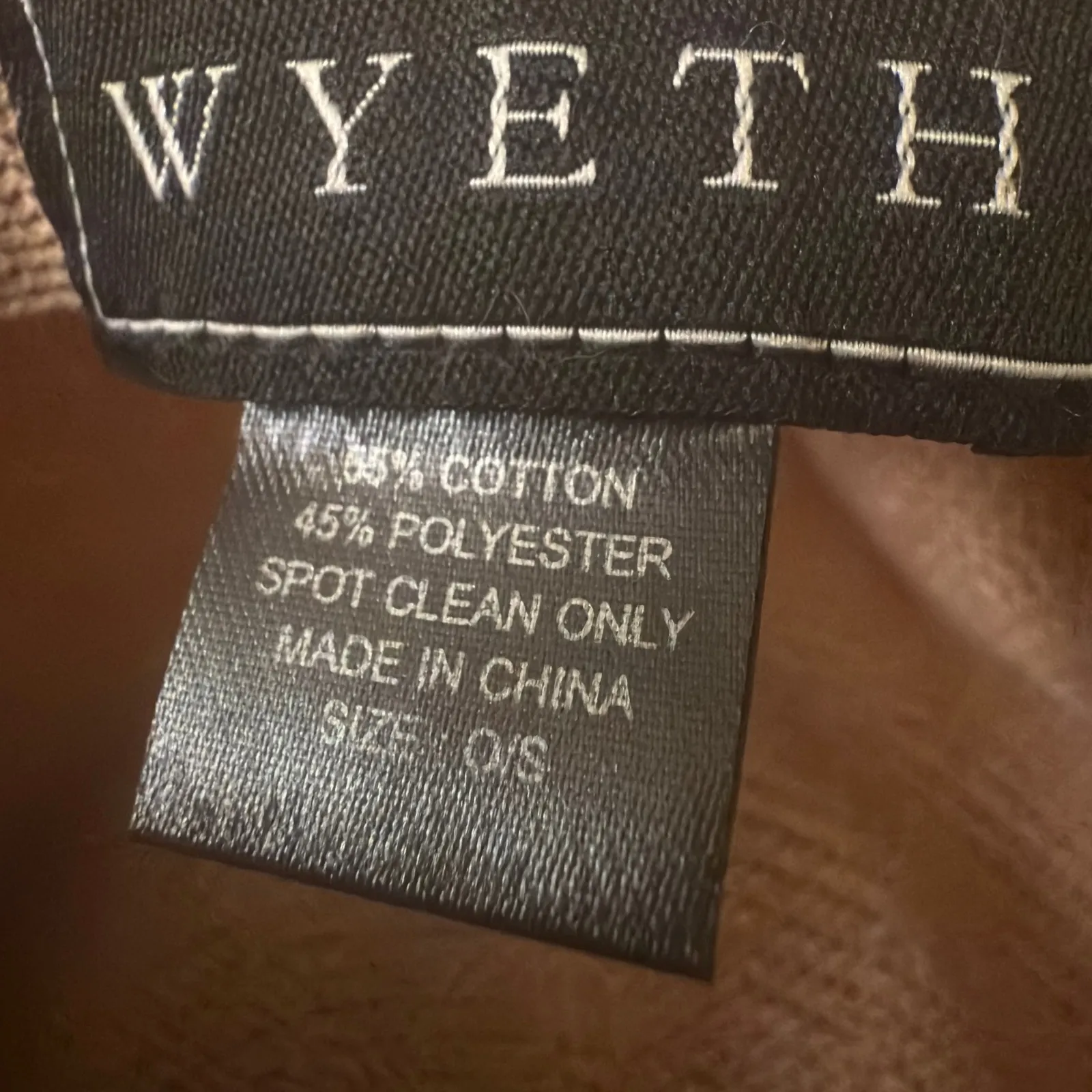 Wyeth Womens Straw Fedora Hat Ribbon Band Beige Summer Beach Sun OS Tan - Image 3