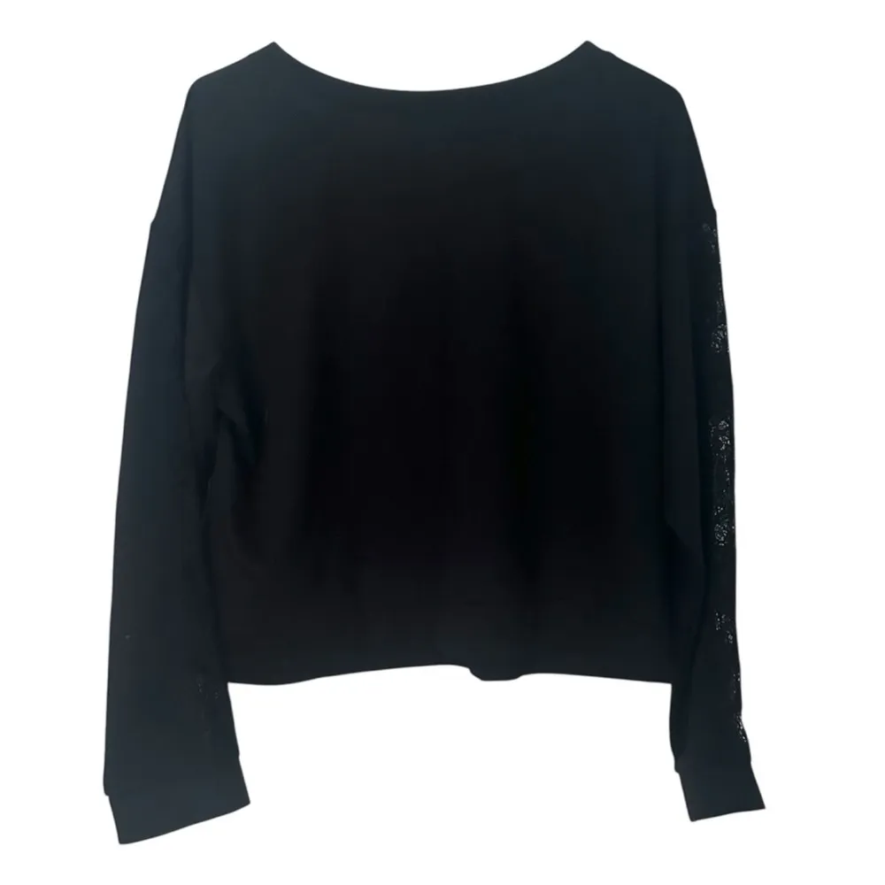 Adore Me Women's Long Sleeve Crewneck Sweater with Lace Detail Size XL - Image 2