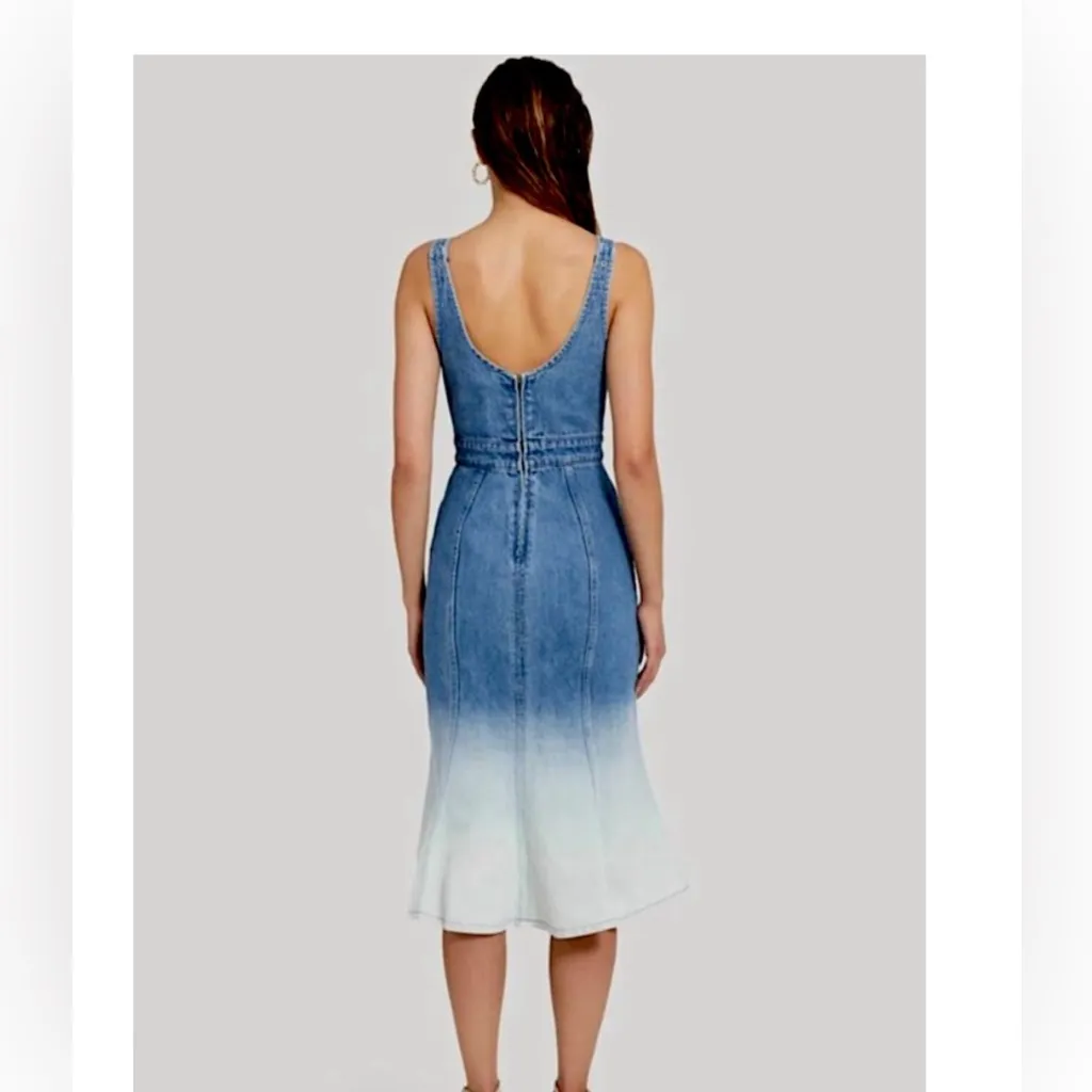 NWT Amanda Uprichard Raisa Denim Dress- Size Small - Image 3