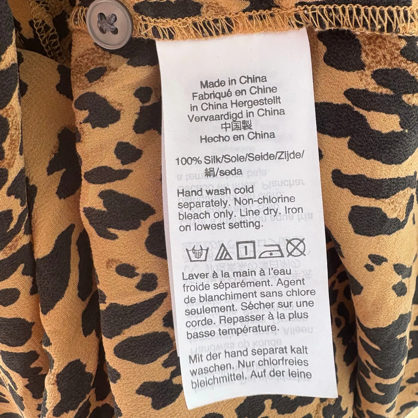 J. Crew Blouse Top Sz 8 Leopard
Animal Print Ruffle 100% Silk Baddie Maximalist - Image 7